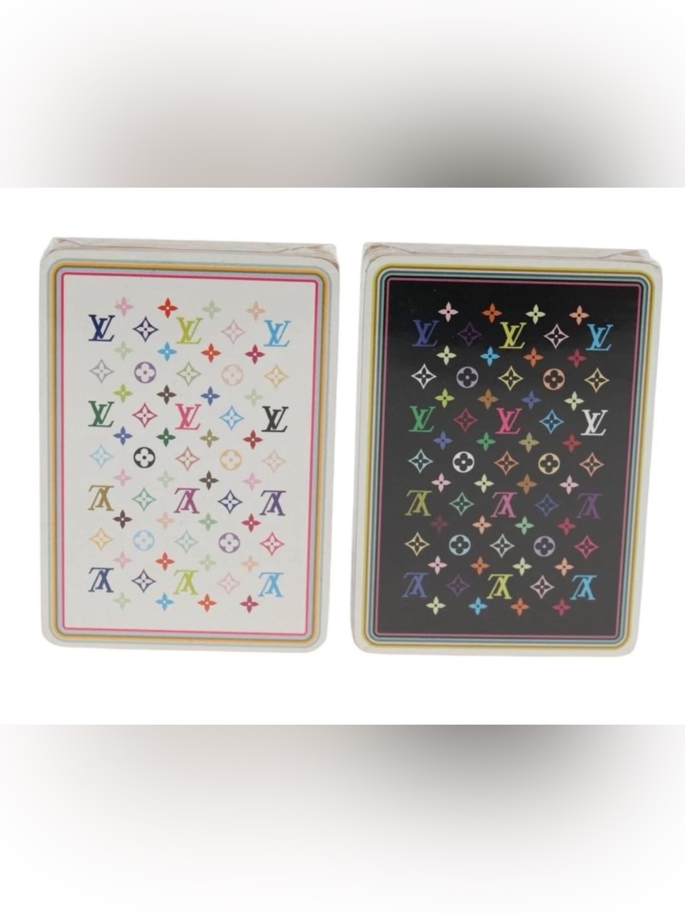 LV x TM Murakami 2 Decks PLAYING CARDS Multicolor Monogram - Picture 3 of 4